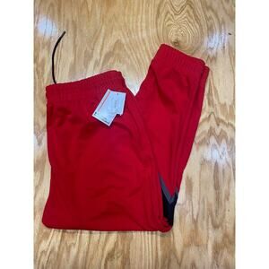 Sports Illustrated Athletic Jogger Pants Mens Large Red Drawstring Pockets B55